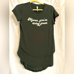 Latched Mama Mama You’re Doing Great v-neck boyfriend nursing t-shirt